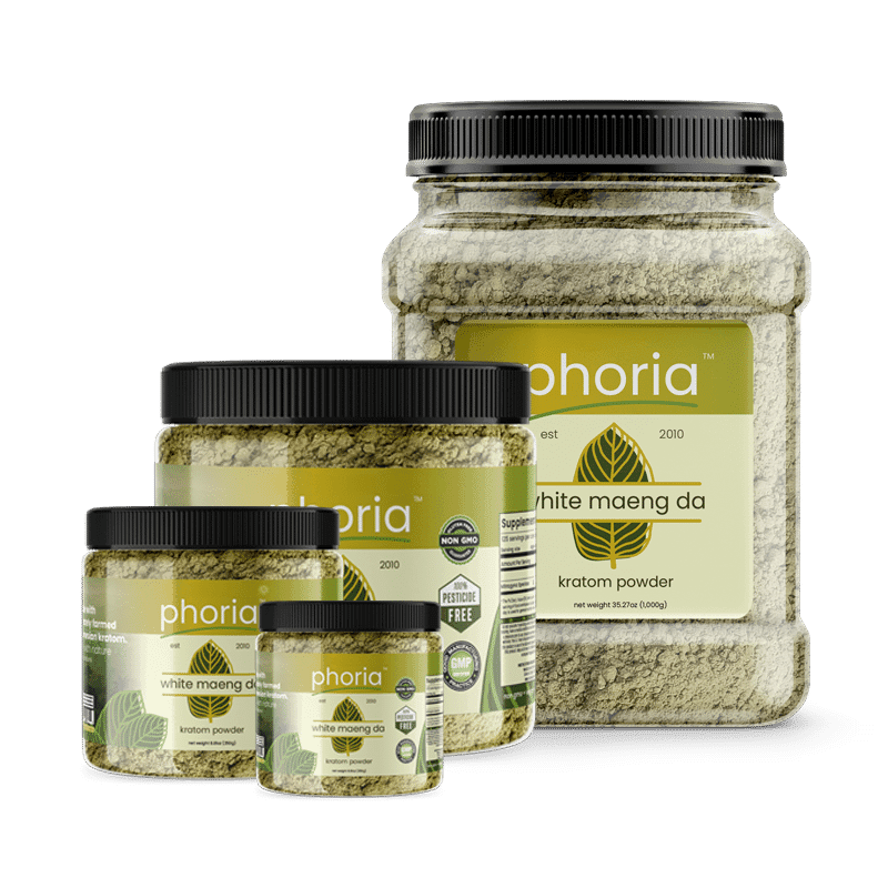 Phoria White Maeng Da Kratom Powder - Main Product Image