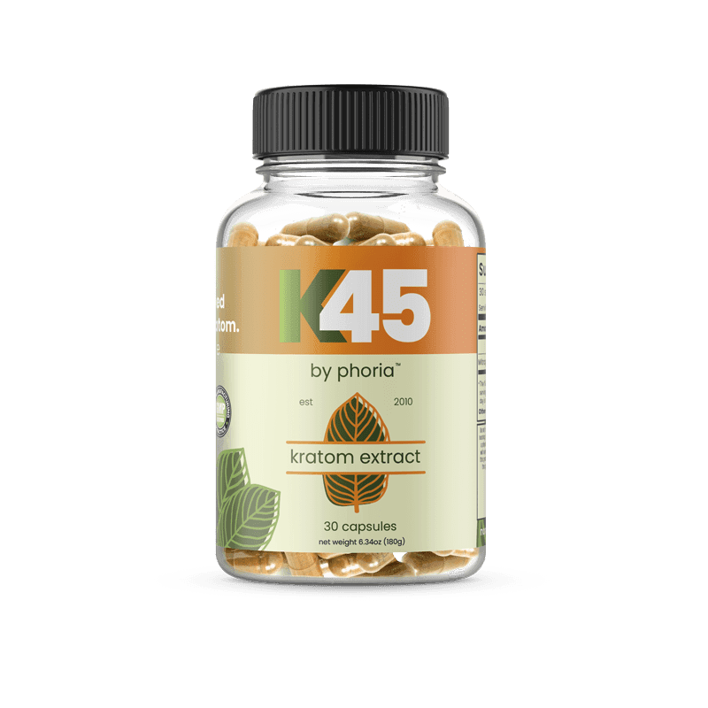 Phoria K45 Kratom Extract Capsules - Main Product Image