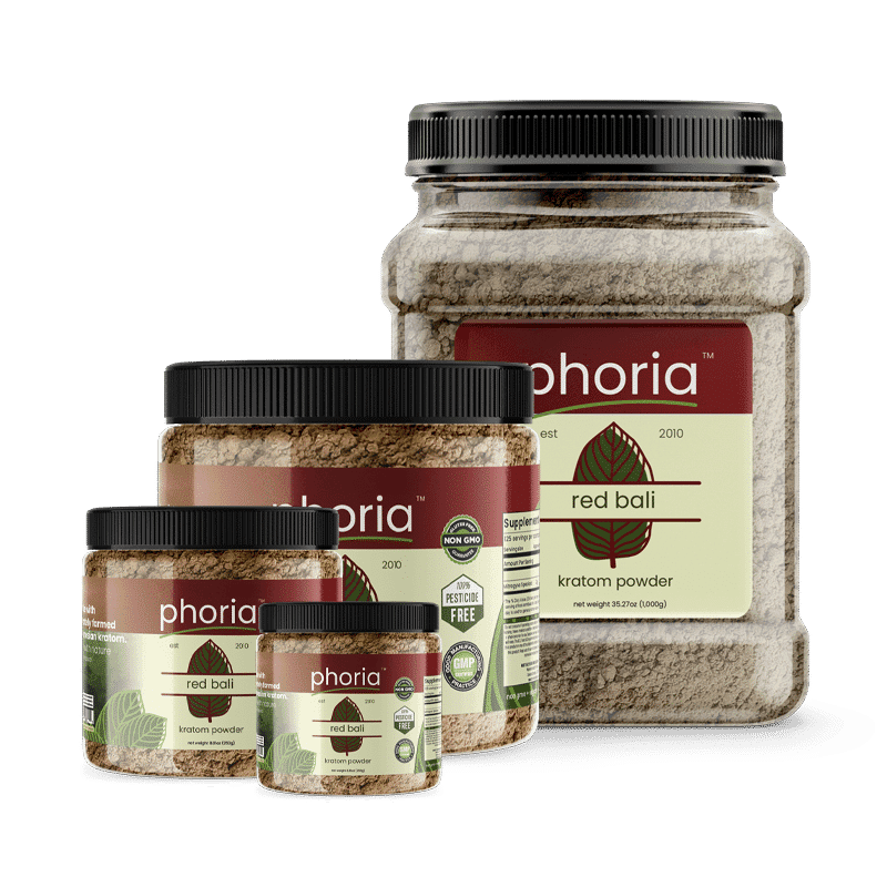 Phoria Red Bali Kratom Powder - Main Product Image