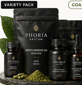 Phoria Kratom order support with package, product details, and tracking information