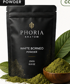 Phoria white vein kratom product for comparing white kratom strains