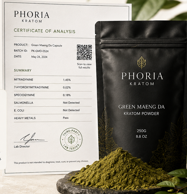 Phoria kratom lab testing resource