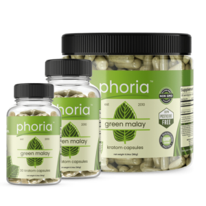 Phoria Green Malay Kratom Capsules