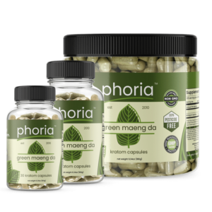 Phoria Green Maeng Da Kratom Capsules