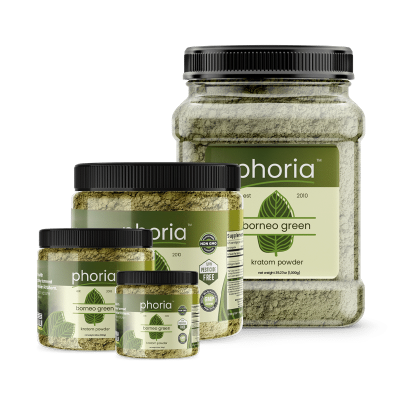 Phoria Borneo Green Vein Kratom Powder