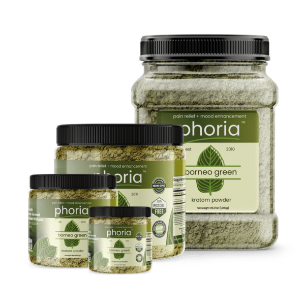 Phoria Borneo Green Vein Kratom Powder