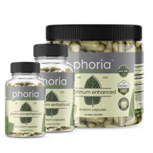 Phoria Platinum Enhanced Kratom Capsules