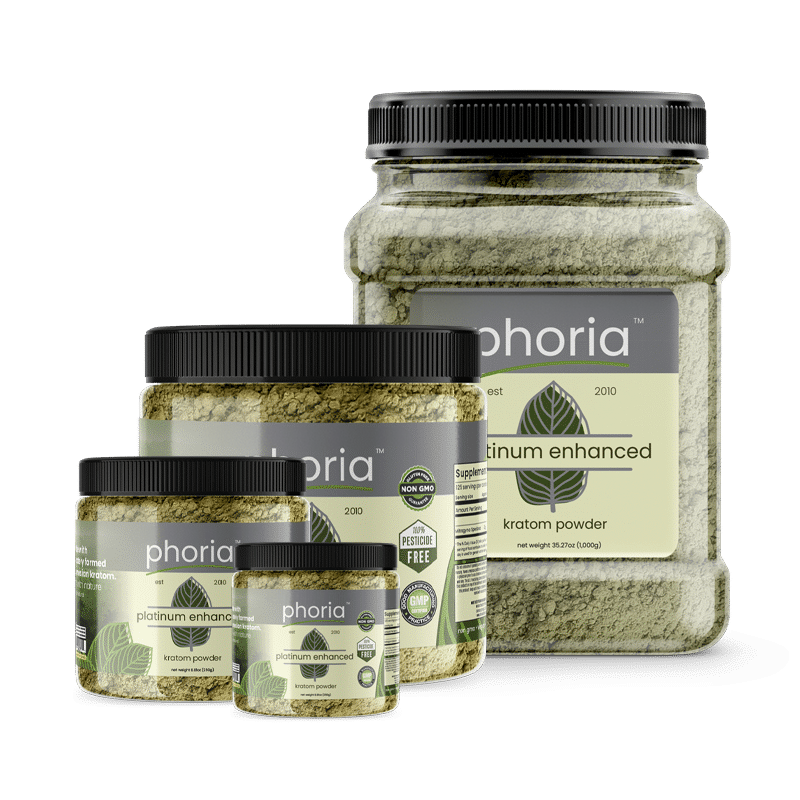 Phoria Platinum Enhanced Kratom Powder